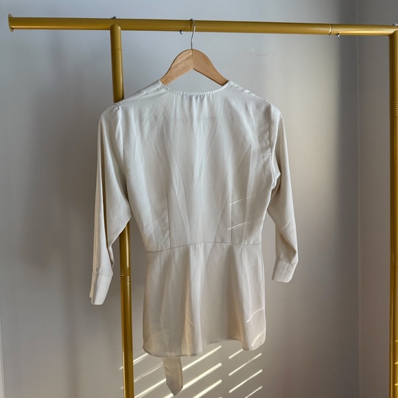 EUC Top Shop Wrap Blouse - Picture 3 of 6